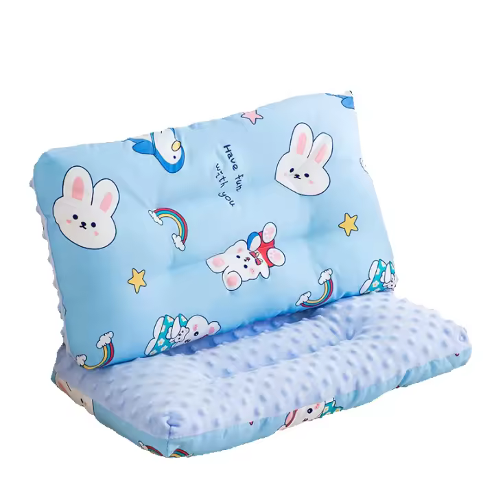 Almohada de frijol para niños, almohada lavable con gránulos de dibujos animados - 1