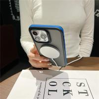 Para iPhone 16 Pro Max funda de teléfono con marco bicolor mate Magsafe de lujo para iPhone 12 13 14 15 11 Pro Max funda protectora magnética - details 10