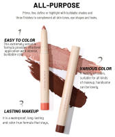 Handaiyan gran oferta Han Daiyan maquillaje club nocturno sombra de ojos pluma delineador de ojos de doble propósito pegatina - details 1