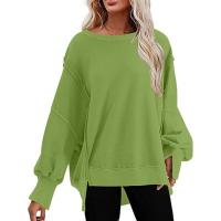 Sudaderas con cuello redondo para mujer, jerséis informales, tops sueltos, sudadera para mujer - details 5