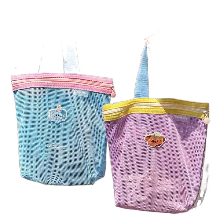 Bolsa de almacenamiento para el cuidado de la piel, bolsa de cosméticos para mujer, brocha de maquillaje, papelería para estudiantes, bolsa de almacenamiento de malla, artículos de tocador transparentes para lápiz labial - 1