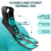 Aletas De Natación Ajustables Para Adultos Y Mujeres Zapatos De Escuba Diving De Silicona Con Hebilla Abierta Tamaño Viaje - details 3