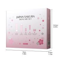 5/3 piezas/set Sakura sets de cuidado de la piel Suero Tónico Limpiador Protector solar Crema para ojos Regalo Producto de cuidado facial - details 0
