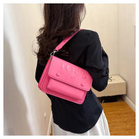Bolso sencillo con estilo de oso español para mujer, bolso de hombro tipo bandolera versátil a la moda de seda color melocotón - details 37