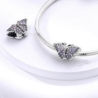 Silver Fit-pulsera de circonio para mujer, serie de mariposas de 3mm, joyería artesanal, nuevos artículos, Material metálico - details 44