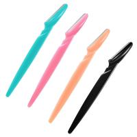 Mango largo cortador de cejas cuchillos afilados cuchillos de afeitar cejas cuchillos de afeitar cejas artefactos de afeitar cejas belleza herramienta de afeitar cejas - details 0