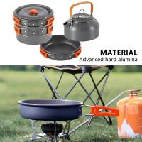 Batería de cocina plegable, de aluminio oxidado duro, ahorra espacio, resistente al calor y fácil de usar. - details 3