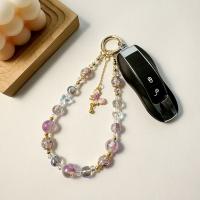 Cadena de teléfono de mariposa acrílica, corazón de amor de mariposa Y2K, correa de abalorios para teléfono, cadena de cuentas con forma de corazón de amor, cadena con cuentas para niñas - details 10