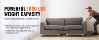SucceBuy Dolly para muebles, capacidad de carga de 1000 libras cada una, 2 paquetes, 18 x 30, 8 x 3 ruedas giratorias de PP, plataforma rodante móvil para muebles de madera dura resistente para artículos pesados, carrito móvil con ruedas - details 1