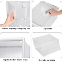Cajas de Zapatos de Plástico Transparentes Apilables y Plegables Organizador de Zapatos para Armario con Tapa Frontal - details 12