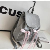 Kajenu-mochila con lazo de lona de nailon para mujer, bolso de viaje de gran capacidad, tendencia de moda, nicho coreano - details 5