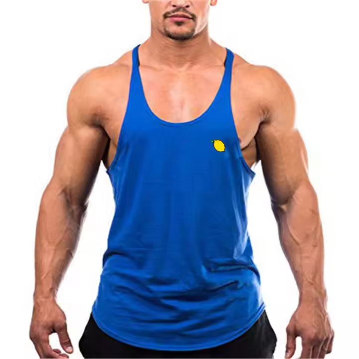 Chaleco Deportivo de Algodón Suelto para Hombres Muscle Brothers con Secado de Humedad y Entrenamiento para Baloncesto y Correr Diseño Impreso Cuidado de la Marca Muscleguys - 1
