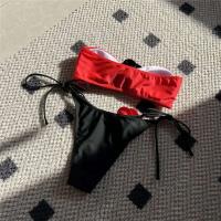 Bikini tanga para mujer, traje de baño brasileño con cordones, conjunto de bikini para mujer 2025 - details 33