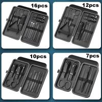 Juego de cortaúñas de acero inoxidable para el hogar, herramientas para manicura y pedicura, cucharilla para las orejas, 7/10/12/18 piezas - details 9