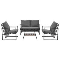 Conjunto de Muebles de Jardín para 4 Personas Sofá, Mesa de Café, Cojines - details 10