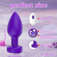 Vibrador Anal inalámbrico con Control remoto, tapón Anal, masajeador de próstata, masturbador vaginal femenino para adultos, Juguetes sexuales, mujeres, hombres, Gay - details 6