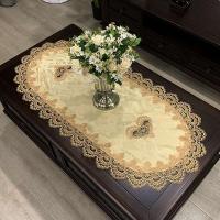 Funda de comedor moderna ovalada, mantel de mesa de centro bordado europeo, funda de muebles de TV ENCE para decoración del hogar - details 4
