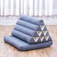 Cómodo Colchón De Suelo con Cojín De Lectura, Futón Japonés, Cama Plegable O Esterilla De Masaje Tailandés, 170 x 53 cm, Azul Claro - details 150