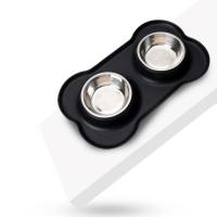 Cuenco de acero inoxidable para mascotas, almohadilla antiderrames, alimentador para beber para mascotas, plegable, antideslizante, cuenco de comida para perros, gatitos y cachorros - details 4