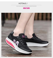 Zapatos deportivos de marca para mujer, zapatos tonificantes para aumentar la altura de 5 Cm, zapatillas de deporte con cuña, zapatos mecedores transpirables, zapatos con plataforma para sacudir - details 8