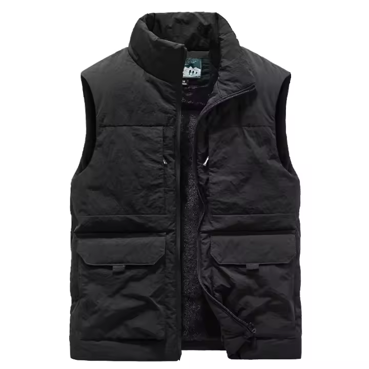 Chaqueta ligera sin mangas Softshell a prueba de viento para hombre, chaleco impermeable para velos, senderismo, correr, golf - 1