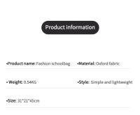 Mochila escolar de gran capacidad para estudiantes, mochila impermeable de ocio para mujer, versión coreana, estil - details 11