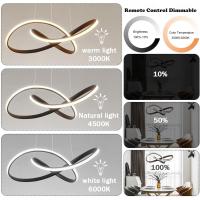Lampara Colgante Lámpara Comedor Moderna Lampara Colgante Dimmable Altura Ajustable Lámpara Colgante Lampara de Techo Lamparas Techo Colgantes para Comedor Cocina Dormitorio Salon (Blanco 70cm) - details 13