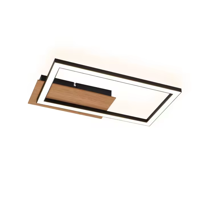 CBJKTX Plafón LED Plafón moderno 12W madera 3000K - 1