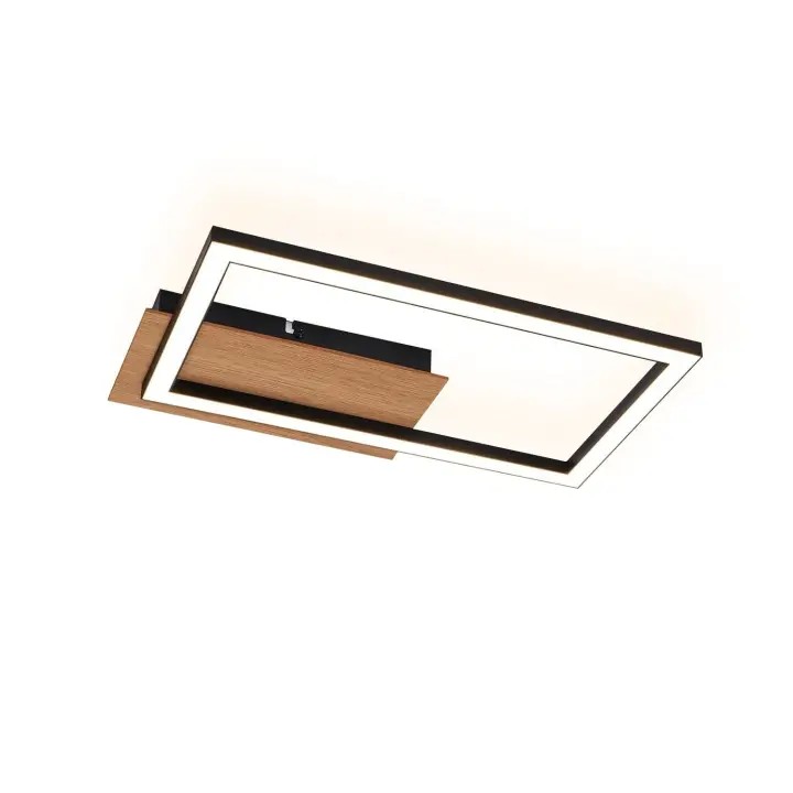 CBJKTX Plafón LED Plafón moderno 12W madera 3000K - 1