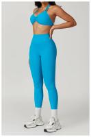 Sujetador de Yoga con cuello fruncido, ropa interior de alto impacto, Bralette acolchado de secado rápido para correr, Fitness y gimnasio - details 12