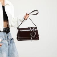 Bolso Cruzado Retro de Cadena Monedero de Antiguo Estilo para Mujeres con Múltiples Compartimentos, Cierre Magnético, Forro de Poliéster, Bolso Cruzado Casual Negro/Marrón/Blanco/Rojo/Café - details 4