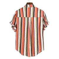 Camisa de manga corta con estampado de cuello hawaiano para hombre, forro floral, 2020 - details 17