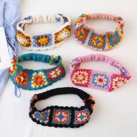 Diadema tejida de flores, banda para el cabello de estilo étnico bohemio colorido, accesorios para el cabello para niña, pañuelo de ganchillo hueco Pastoral para viaje - details 7