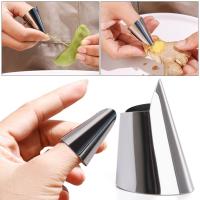 Herramienta de descascarado de dedos de Material de acero inoxidable, cubierta de uñas de hierro, protección práctica, ahorro de esfuerzo conveniente, 5 piezas - details 2