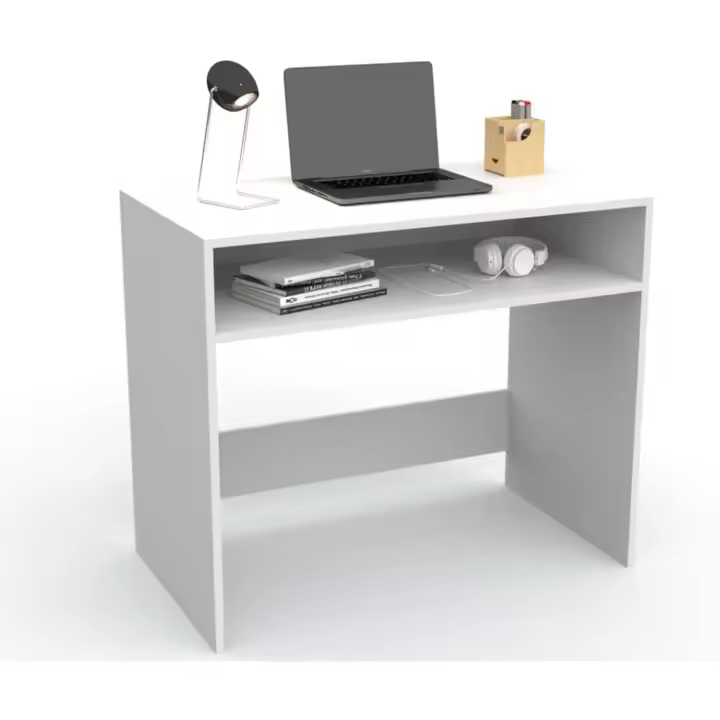 Ordenador, Mesa Juvenil 90cm (Blanco) - 1