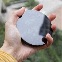 Obsidiana con soporte Feng Shui, cristal Natural liso para decoración del hogar, recolección de riqueza y rectividad Qi, 80mm - details 3