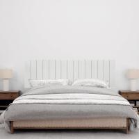 Cabecero de Madera reciclada DM Estilo Palet Vertical Cama Palets Herrajes incluidos (150cm, Madera Natural) - details 10