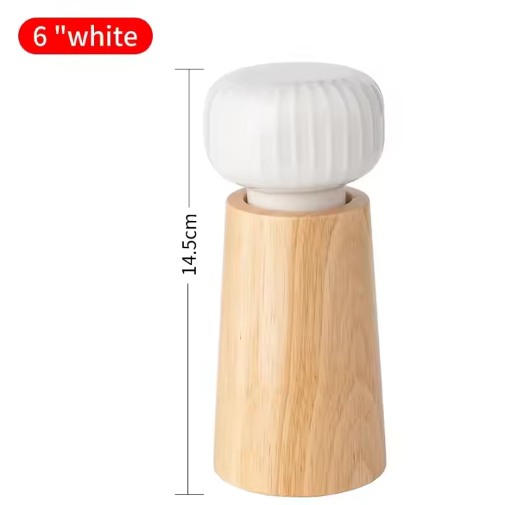 Molinillo de sal y pimienta, molinillo de sal y pimienta manual, rugosidad ajustable, molinillo de sal con núcleo cerámico - 1