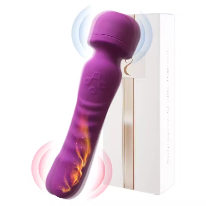 Vibrador de varita mágica potente con calefacción, vibradores de clítoris con carga USB Oral para mujeres, masajeador, Juguetes sexuales para adultos, masturbador para mujeres - 1
