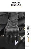 Guantes de Motocicleta de Cuero Vintage MJMOTO Protección de Carcasa Dura Cómodos y Transpirables - details 7