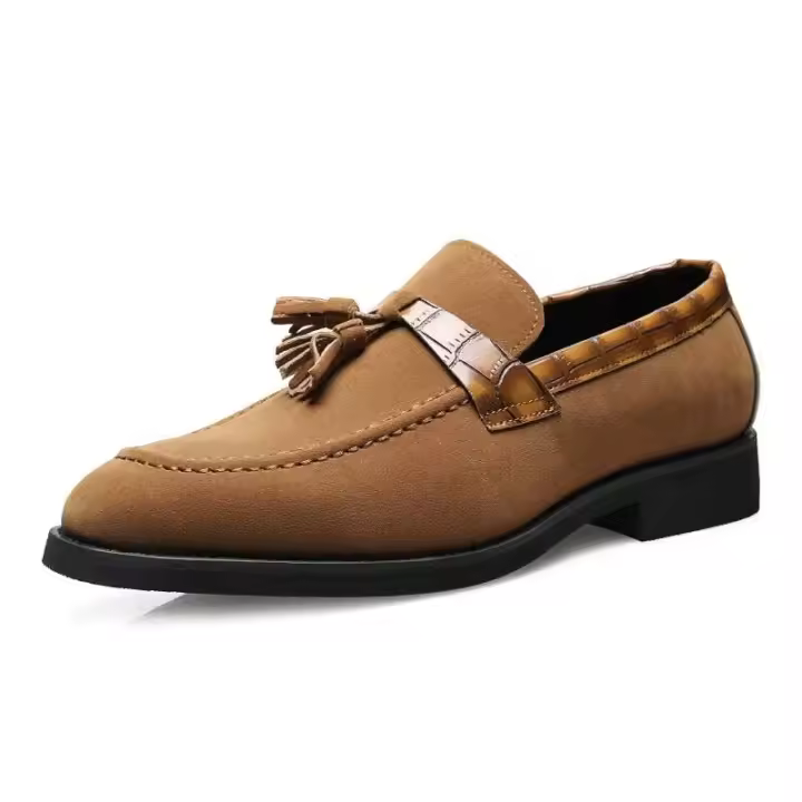9611 cuero nueva moda negocios puntiagudos versión coreana británica Su Liu zapatos casuales versátiles - 1