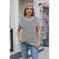 BUNO- Blusas informales holgadas a rayas para mujer, moda de verano 2025, camisas y blusas Vintage de gran tamaño para mujer, Top elegante juvenil para mujer - details 29