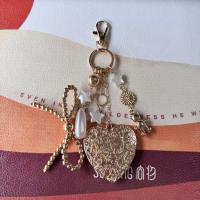 Llavero con cuentas y letras con cordón elegante, colgante de ojo turco malvado, llavero con borlas de estrella estética, decoración para bolso - details 5