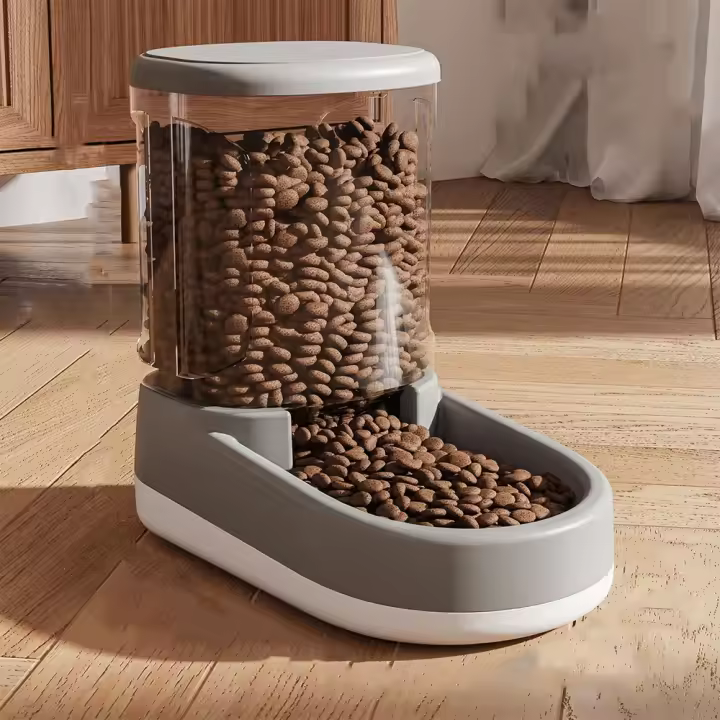 Alimentador automático desmontable para gatos, cuenco doble, dispensador de agua antivuelco para perros, cuenco de alimentación antideslizante para perros y gatos - 1