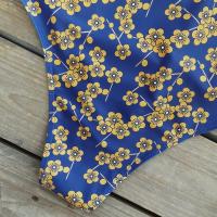 Traje de Baño de Una Pieza Impreso 2024 Talla Grande Push Up Estilo Vintage de Flor - details 49