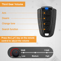 Wireless Bike Vibration Alarm 115dB Waterproof USB Charging Remote Control Motorcycle Electric Bicycle Security Burglar Alarm - details 6
