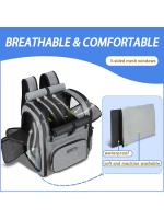 Bolsa de transporte para perros, mochila de hombro para mascotas, marco fuerte, transpirable, plegable, doble puerta, adecuado - details 7