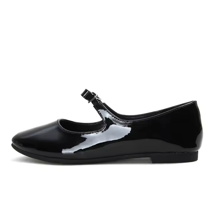 Zapatos de ballet con lazo francés, zapatillas planas con una tira para mujer - 1
