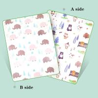 EPE-alfombra de juego para gatear para bebé, tapete grueso y respetuoso con el medio ambiente, plegable, de Seguridad, 1cm - details 15