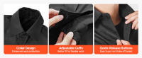 Chaqueta de soldadura resistente a las llamas SucceBuy - Talla M, 7 oz. FR Algodón, equipo de seguridad resistente al calor lavable a máquina con cuello - details 5
